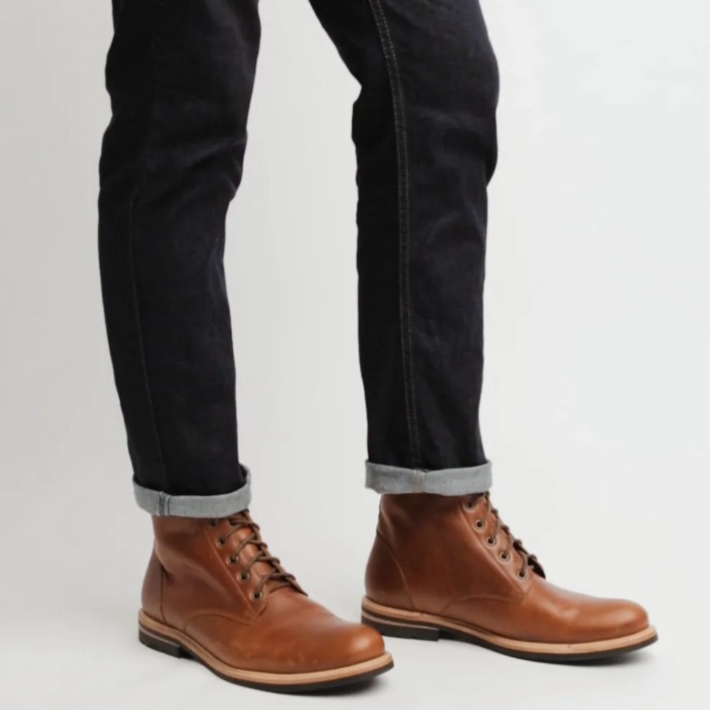 Nisolo Andres Leather Lace Up All Weather Boots